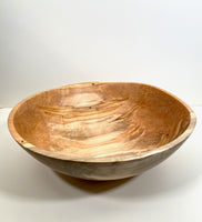 15 1/2" spalted maple salad bowl