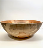 17 1/4" large spalted maple salad bowl